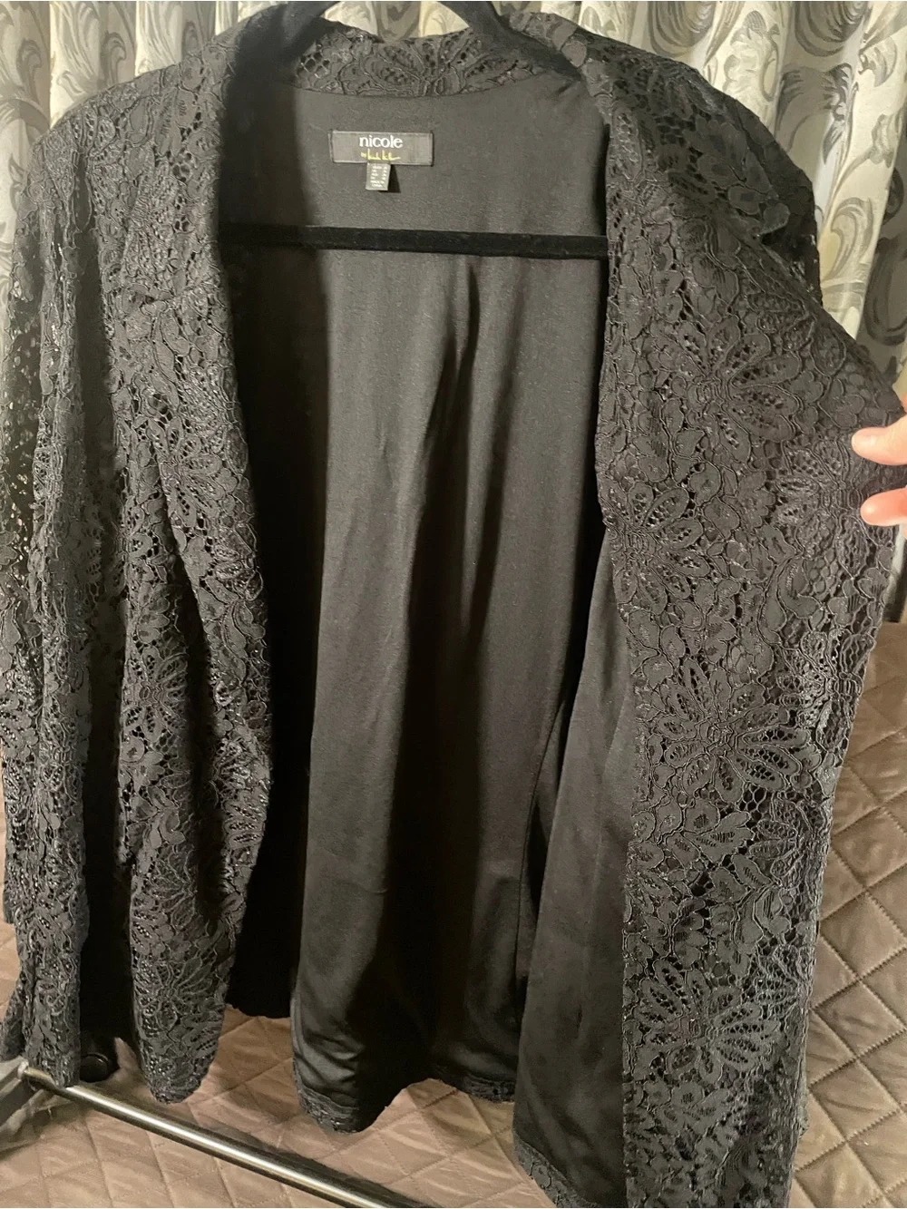 Nicole Black Lace Blazer Jacket